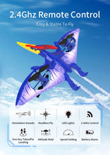 Carregar imagem no visualizador da galeria, Mini Drone Dinossauro Controle Remoto - 2.4G Radio - Control Helicopter Pterosaur Drone RC Plane Kids Flying - Casa das Formigas
